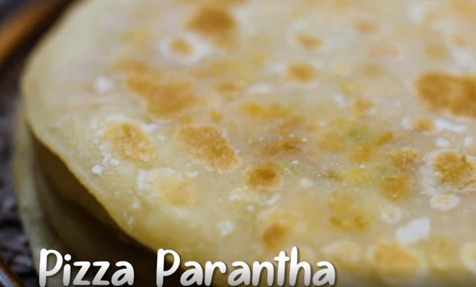 PIZZA PARANTHA-FRIED PIZZA FLATBREAD