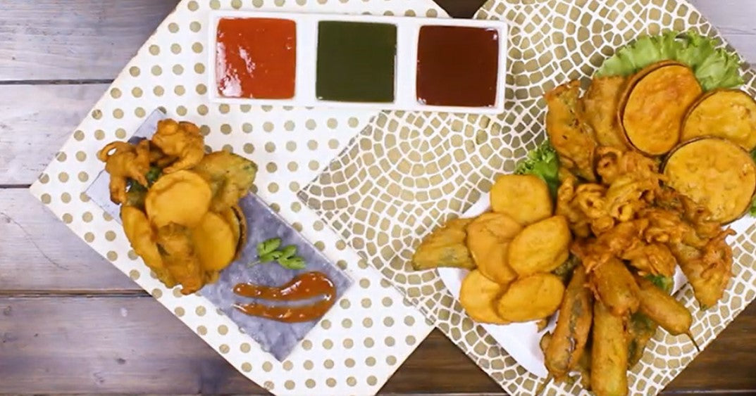 MIX PAKORA PLATTER – MIX FRITTER PLATTER-DEEP FRIED TEATIME SNACKS