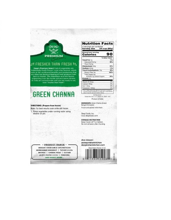 Frozen Green Chana - 340g - Deep
