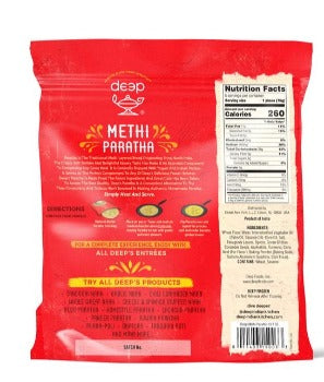 Frozen - Methi Paratha - 5 pieces - Deep - 375g