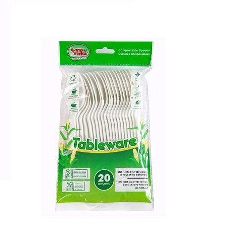 Compostable Spoons - 20 Pcs. - Verka