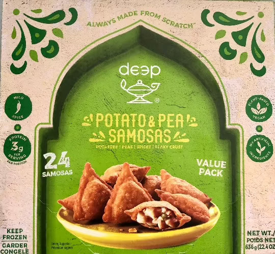 Vegi Samosa - Value Pack - Frozen - 24 Pcs. - Deep