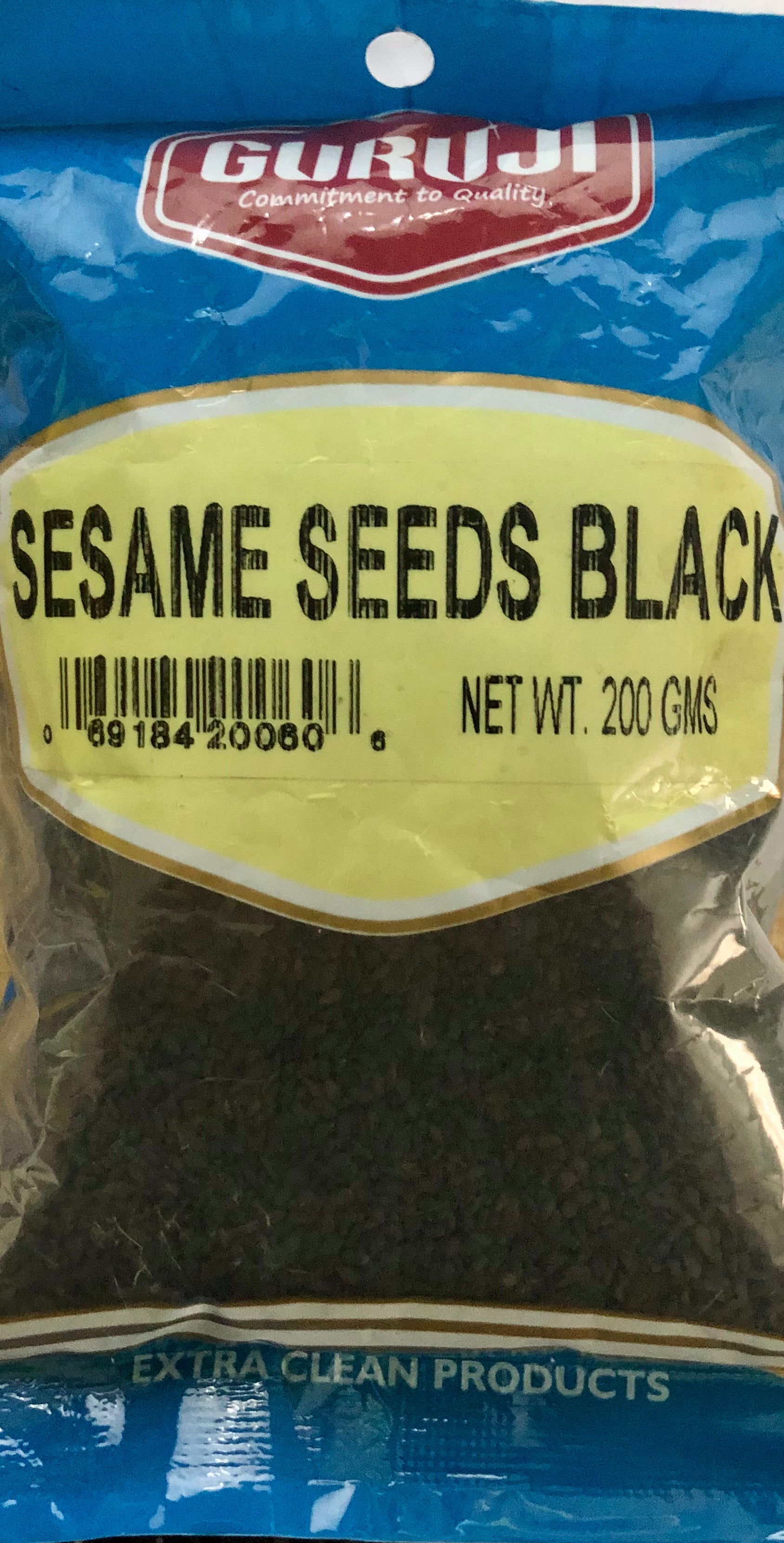 Sesame Seeds Black - 200 gm - Guruji