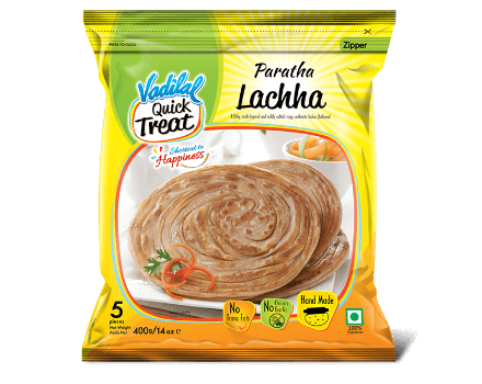 Lachcha Paratha - 4 Pieces - 400g - Vadilal