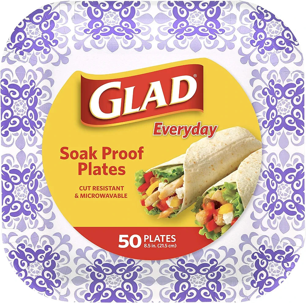 Soak proof paper plates pack of 50