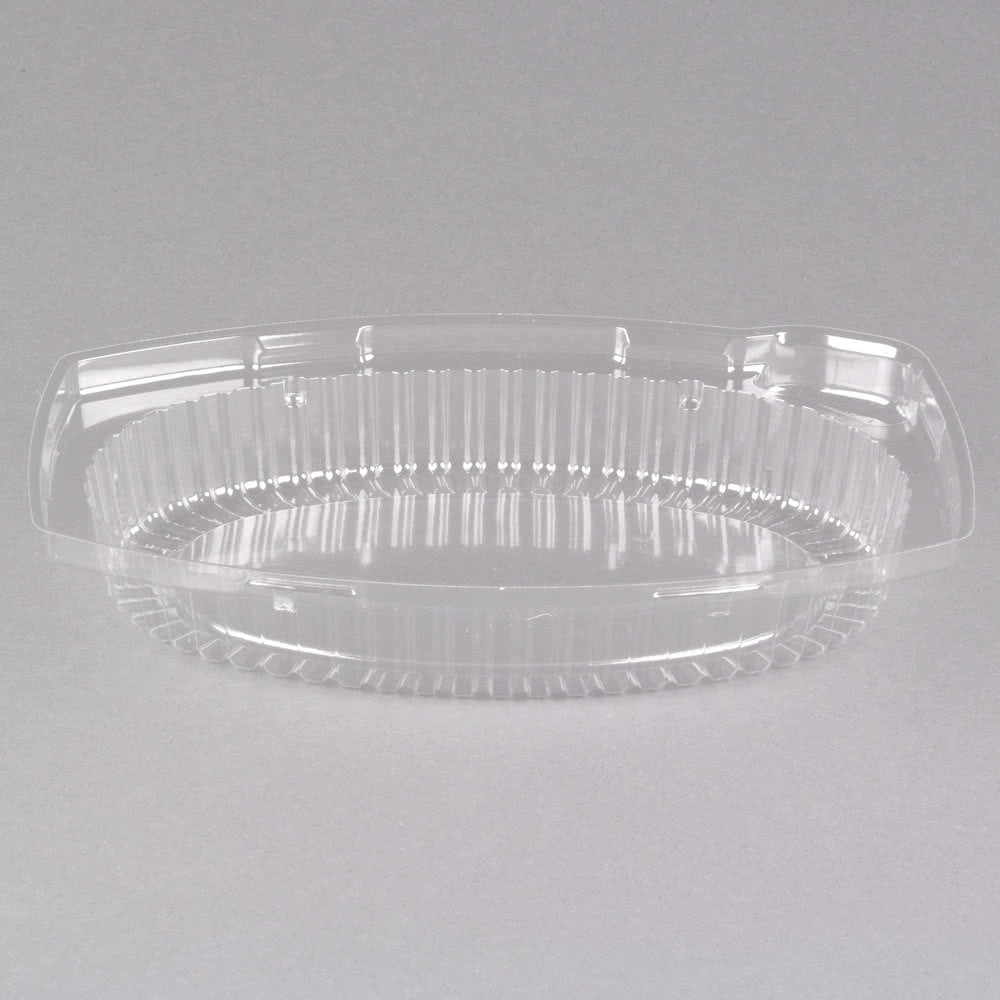 CLEAR PLASTIC DISPOSABLE OVAL BOWL -10 X 12 OZ - Punjabi Groceries
