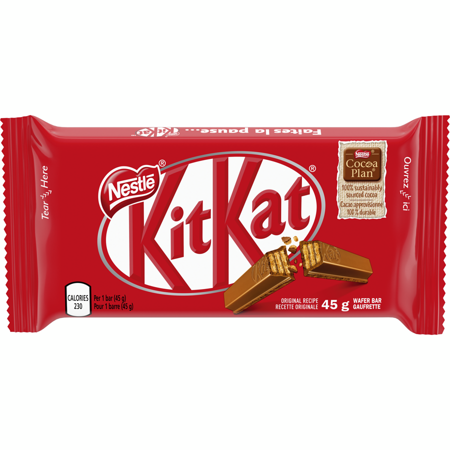 NESTLE KITKAT 4-Finger Milk Chocolate Bar 45 g