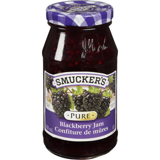 SMUCKERS  PURE BLACKBERRY JAM  (250 mL)