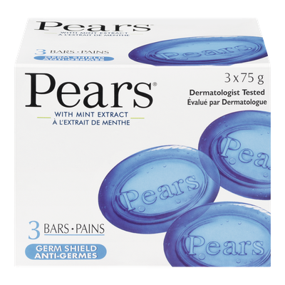 PEARS Germ Shield Soap (3x75g)
