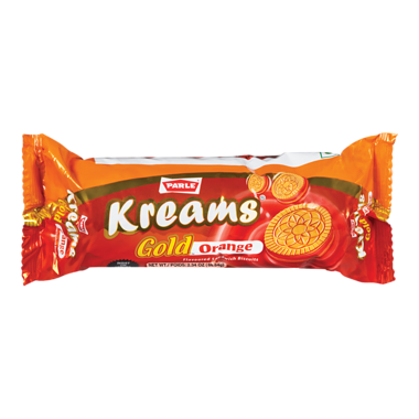 PARLE Kreams Gold Orange Cookies (66.64 g)- Punjabi Groceries