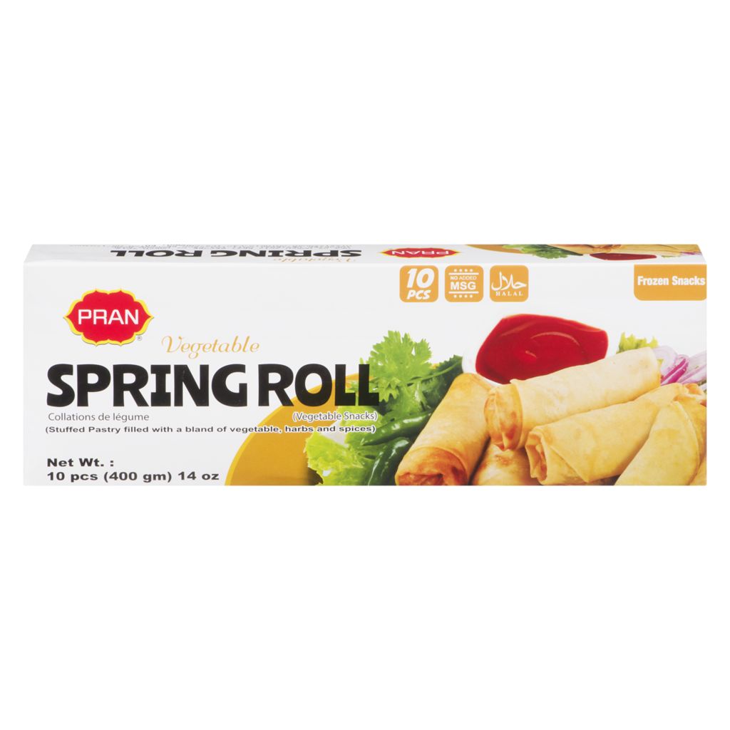 Vegetable Spring Roll Vegetable Snacks 10 Pieces 400 g-punjabigroceries.com