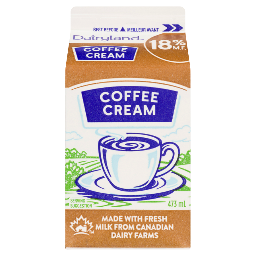 DAIRYLAND Coffee Cream 18% M.F. 473ml