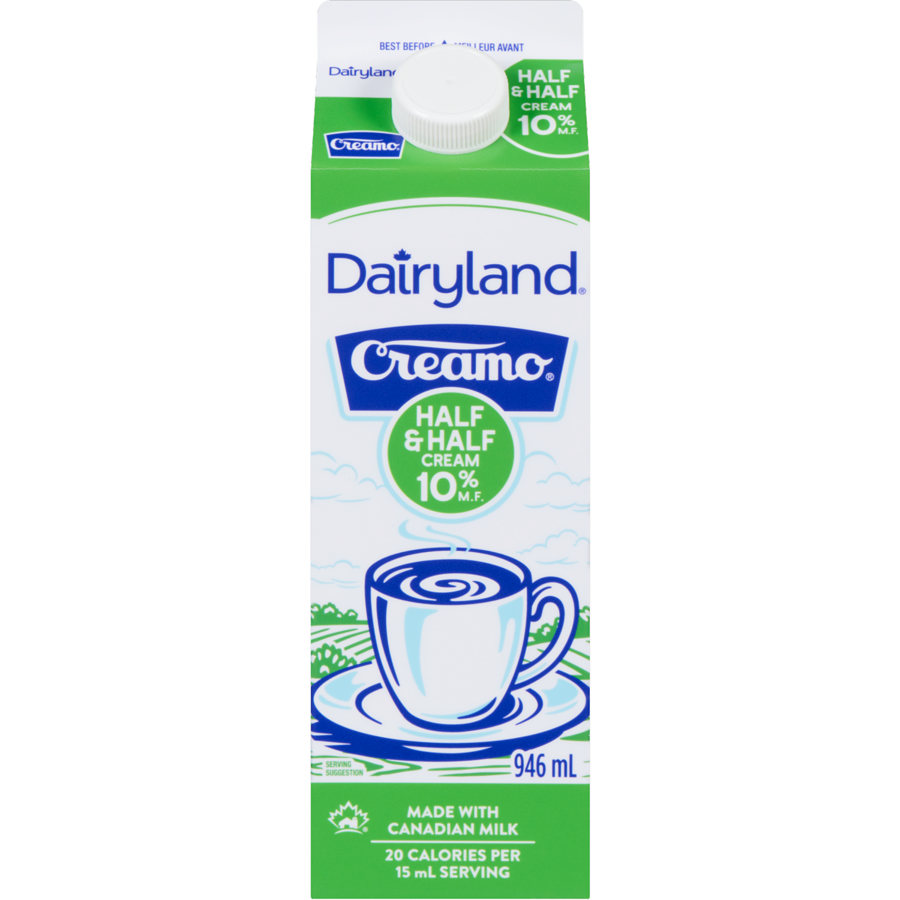 DAIRYLAND Half & Half, 10% cream 946ml