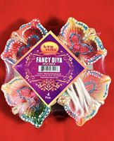 Fancy Diya Without Wax - 4pc