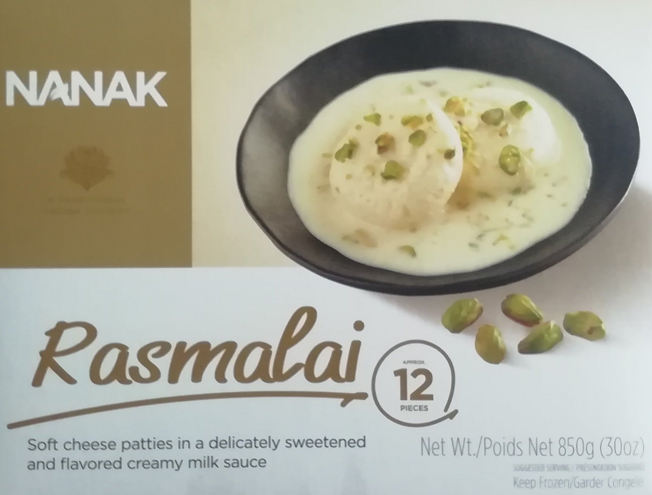 Frozen Nanak Rasmalai 12 pices 850g-punjabigroceries.com