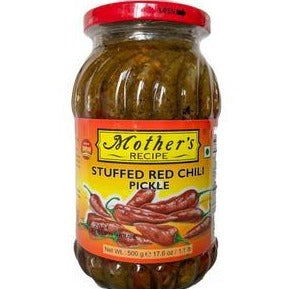 Mother's Recipe Stuffed Red Chilli Pickle  500g