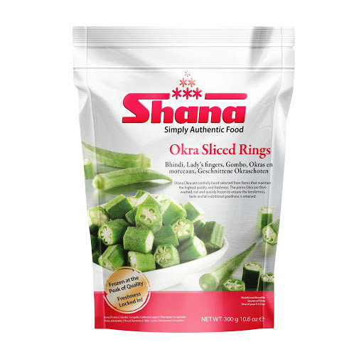 OKRA SLICED RINGS - 300g - Shana