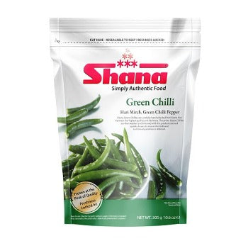 Green Chilli - Frozen - 300g - Shana