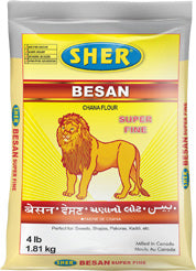 SHER BESAN - CHANA FLOUR - 4Lb - punjabigroceries.com