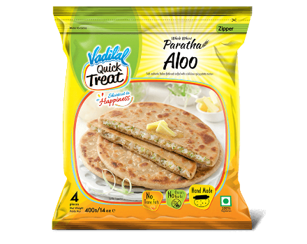 Frozen Aloo Paratha - 4 pieces - Vadilal - 400g