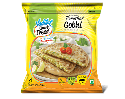 Frozen Gobhi Paratha - 4 pieces - Vadilal - 400g