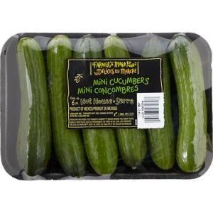 FARMER'S MARKET Mini Cucumbers (6 pack)