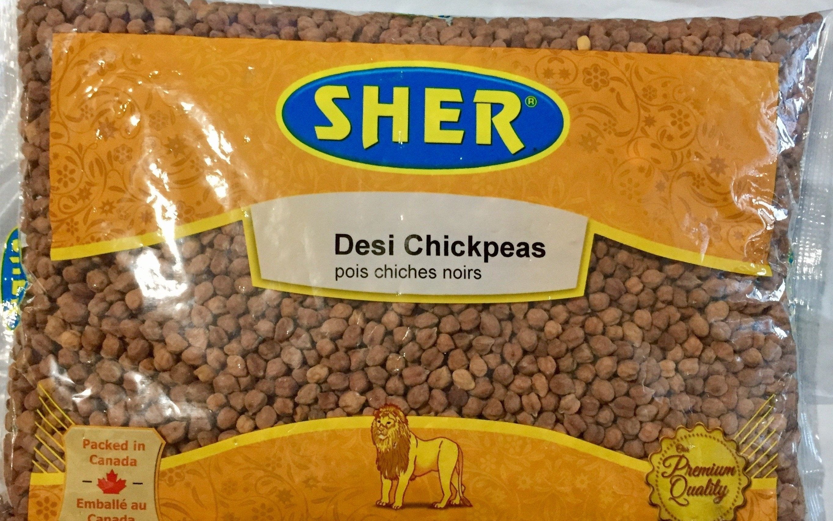 SHER Desi Black Chikpeas 4LB - punjabigroceries.com