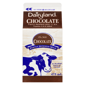 DAIRYLAND Chocolate Milk, 1% (473 mL) -punjabigroceries.com