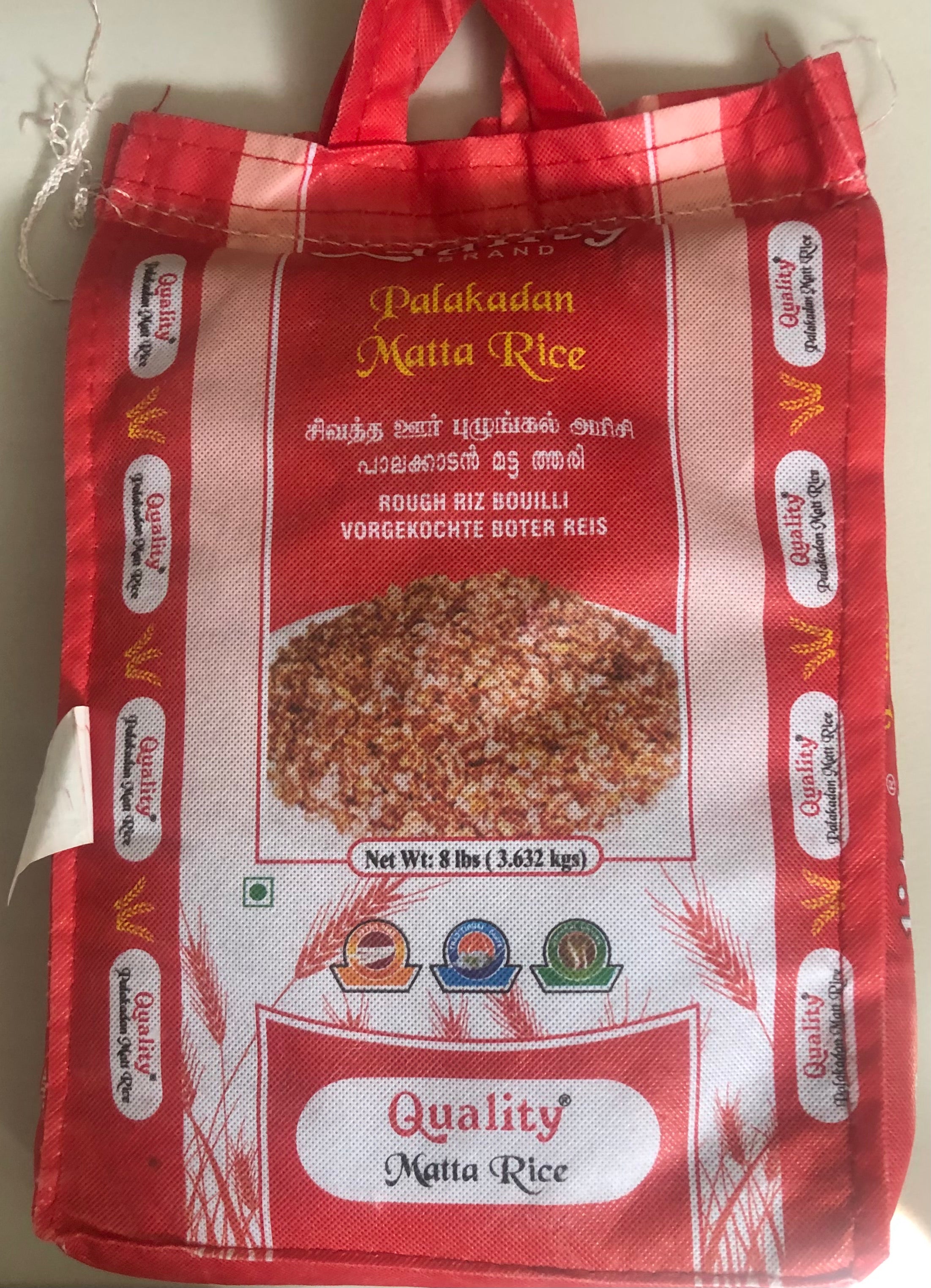 Quality Palakadan Matta Rice -8 lbs