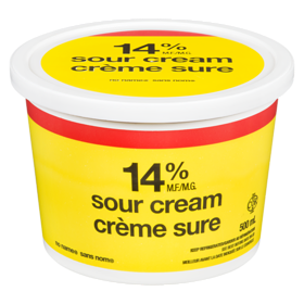 NO NAME Sour Cream, Regular 14% (500 mL)
