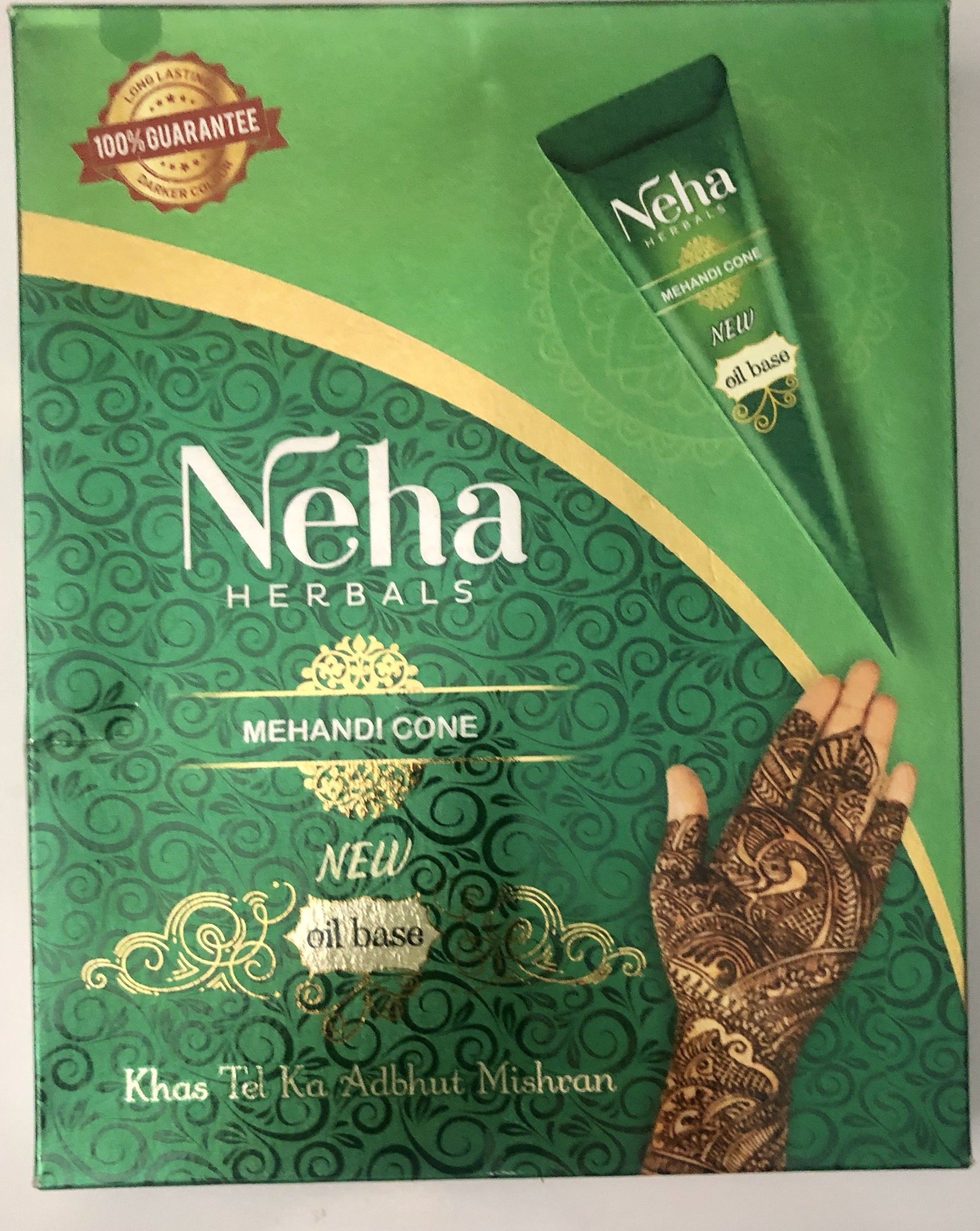 Neha Herbal Mehndi Cone - 12X25g