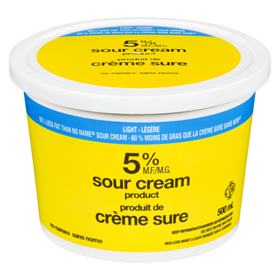 NO NAME Sour Cream, Light 5% (500 mL)