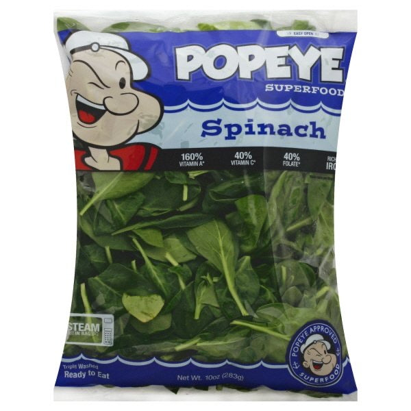 Popey’s Baby Spinach Mix 283g