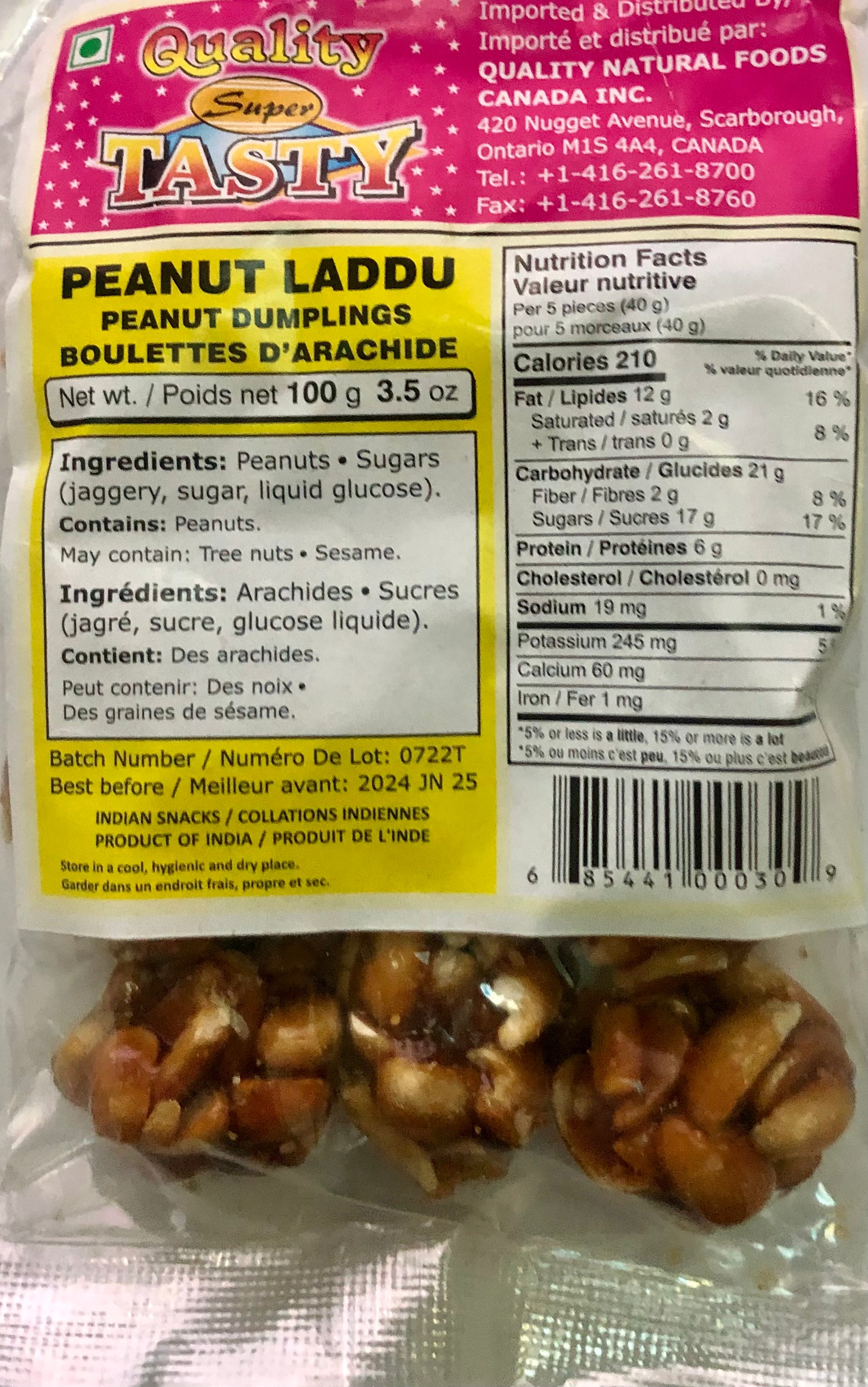 Quality Peanut Laddu - Peanut Dumplings - 100g