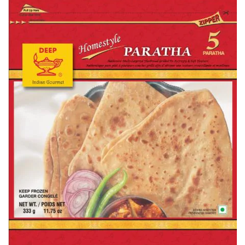 Frozen Home Style Paratha - 5 Pcs - Deep