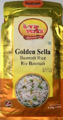 GOLDEN SELLA BASMATI RICE - 10 lb - Verka