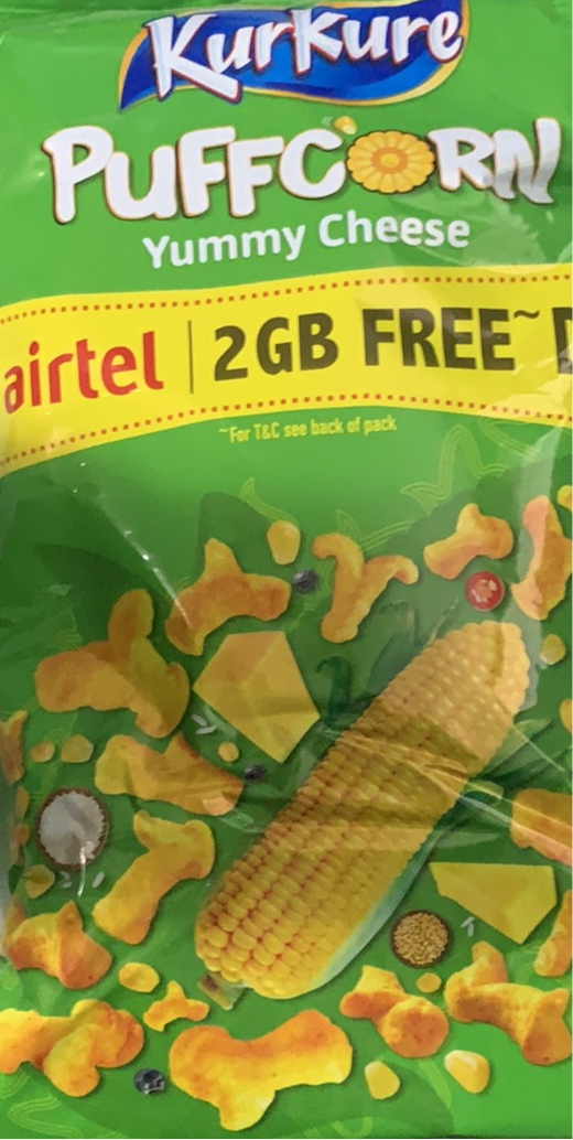 Kurkure - Puffcorn - Yummy cheese - 55g