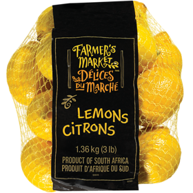FARMER'S MARKET Lemons (3 lb bag) - Punjabi Groceries
