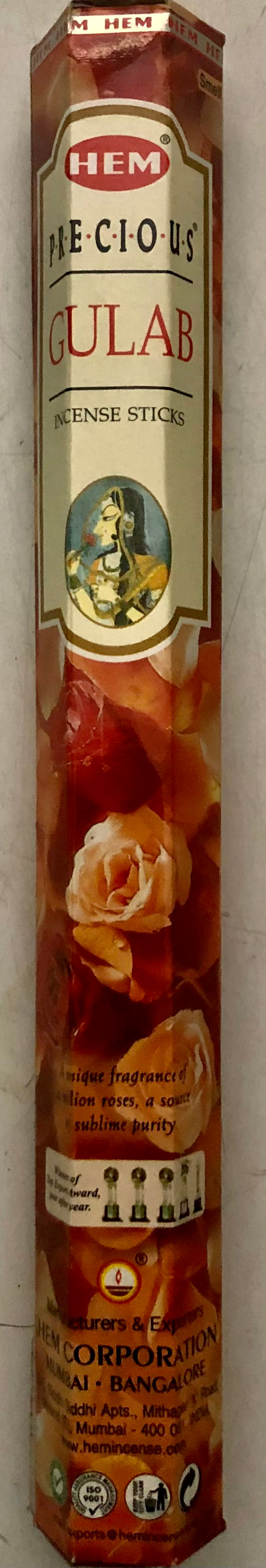 Aggarbatti -Precious - Gulab - Incense Sticks - Hem