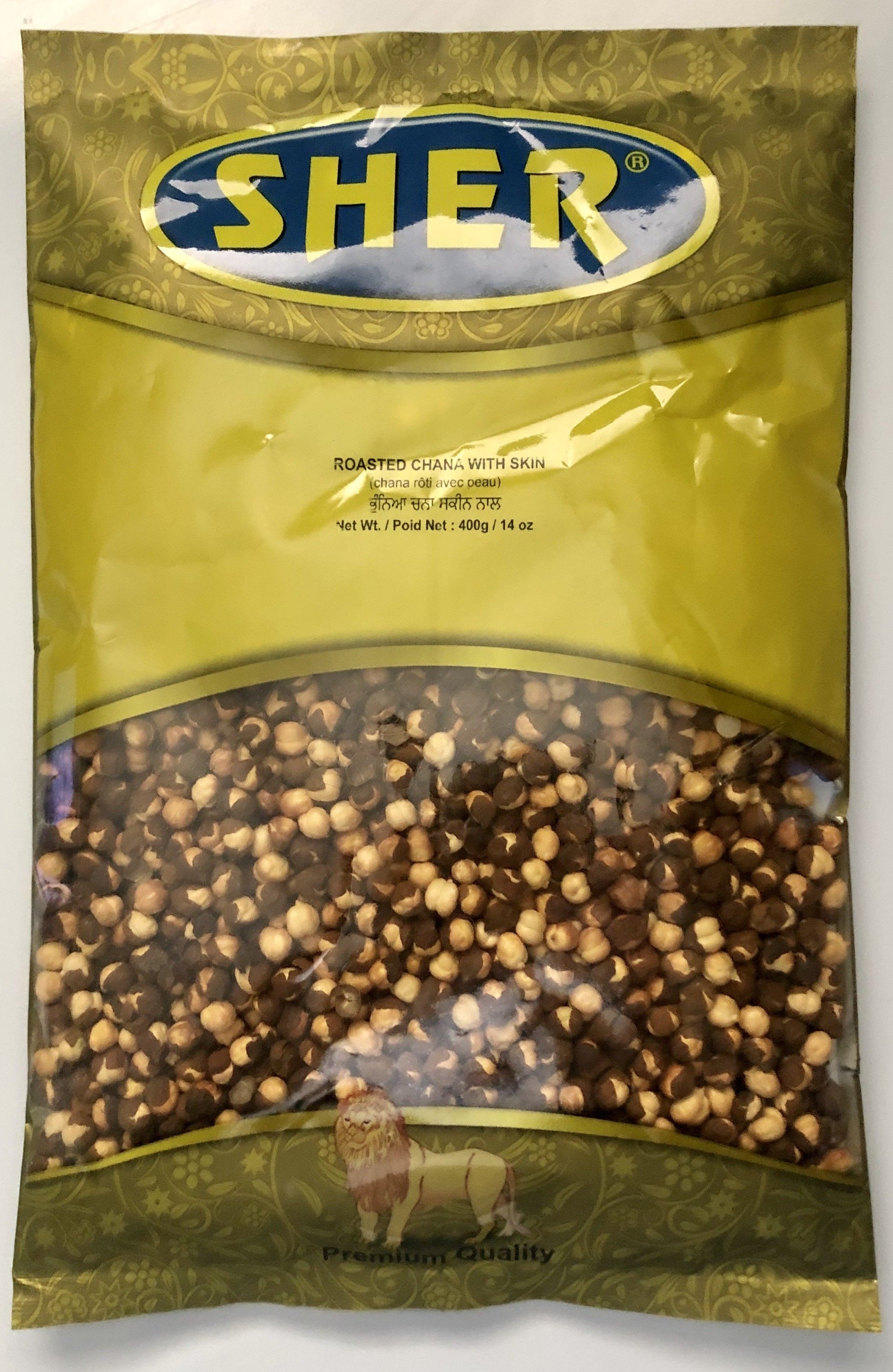 ROASTED CHANA - ROASTED GRAM WHOLE - 400 g - Sher