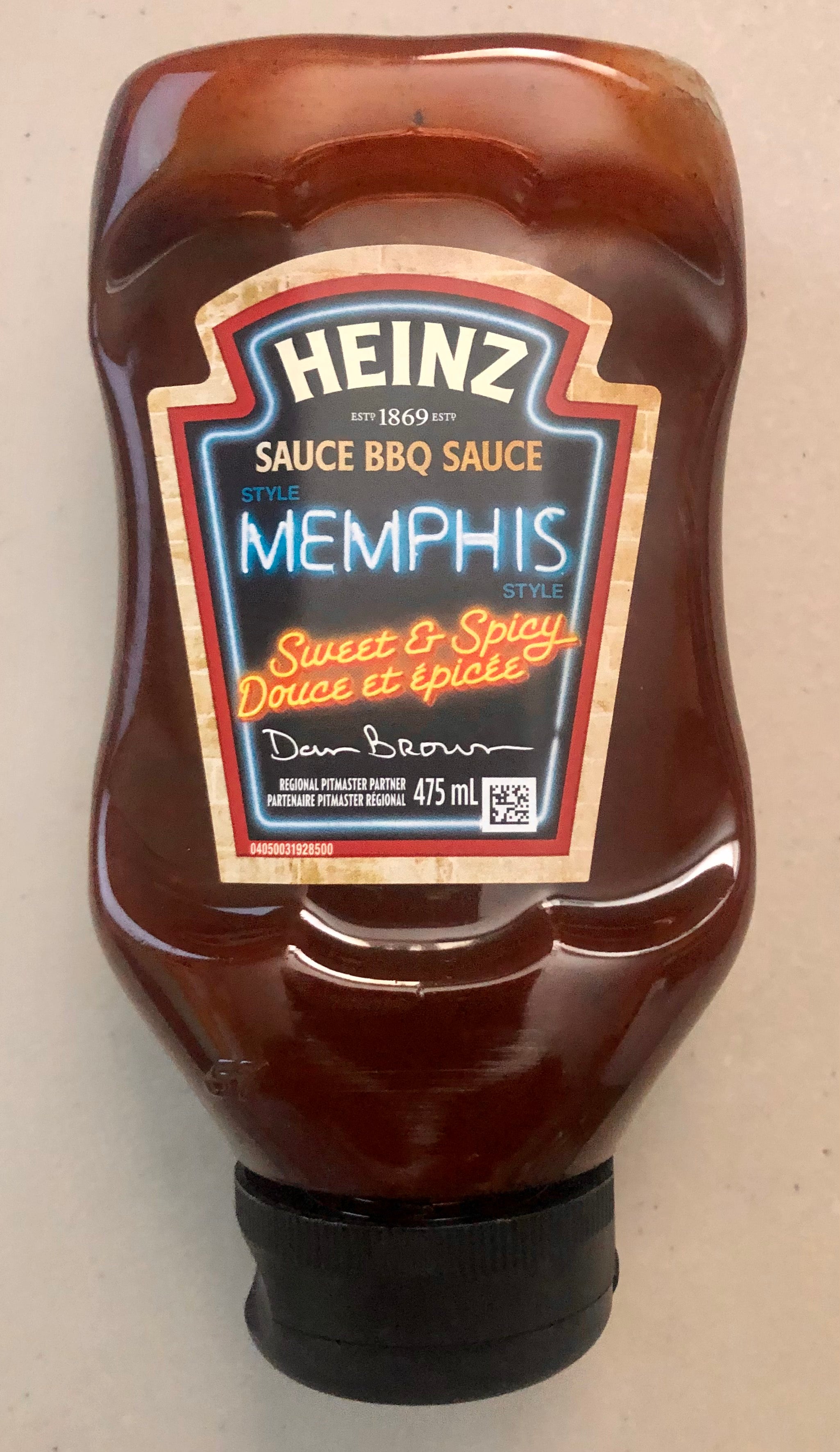 BBQ - SAUCE - MEMPHIS Style - 475 ml. - HEINZ