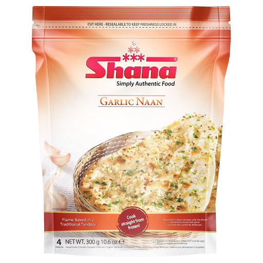 Garlic Naan - 300gm - 4Pcs - SHANA