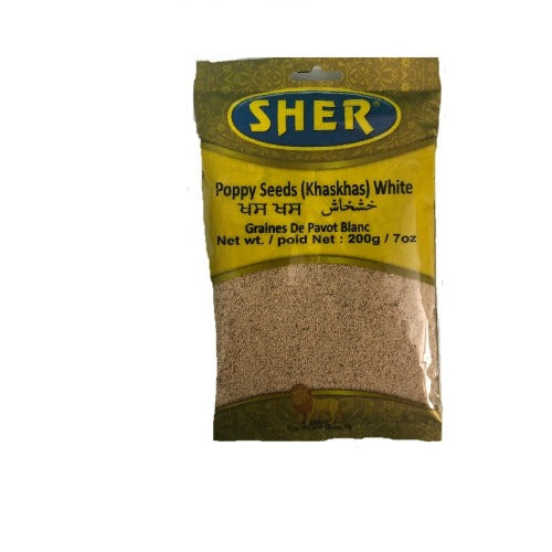 Poppy Seeds - Khas Khas - White - 200gm - Sher