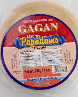 Madras Papad - Papadums - Plain - 200g