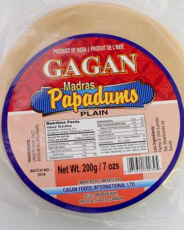 Madras Papad - Papadums -  Plain - 200g