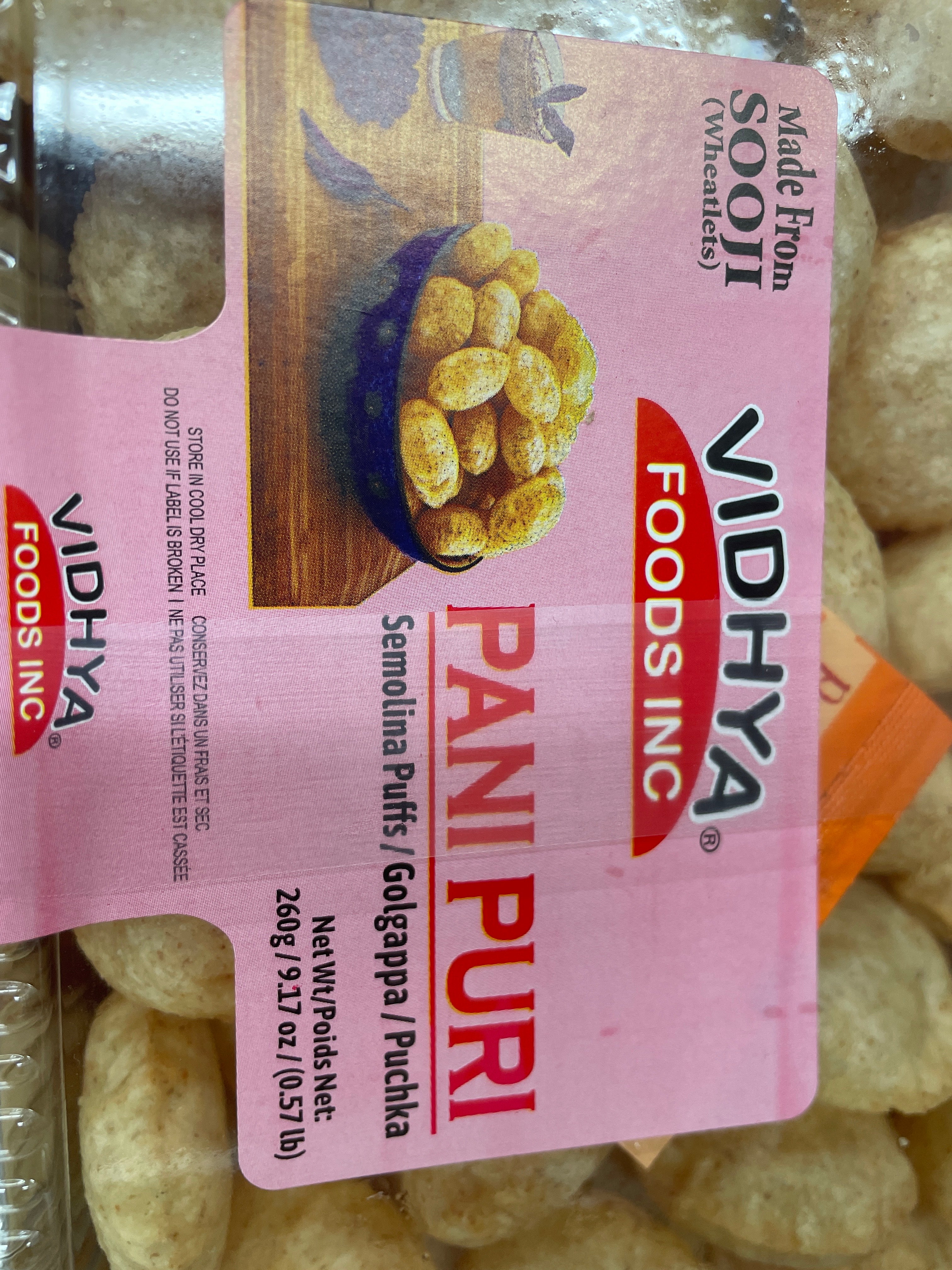 Vidhya pani puri - Sooji