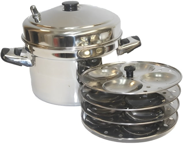 Idli Cooker - 4 Plates with Stand