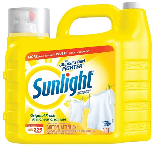 Sunlight Original Fresh -  Concentrated Laundry Detergent - 9.0 Lt (225 Loads)