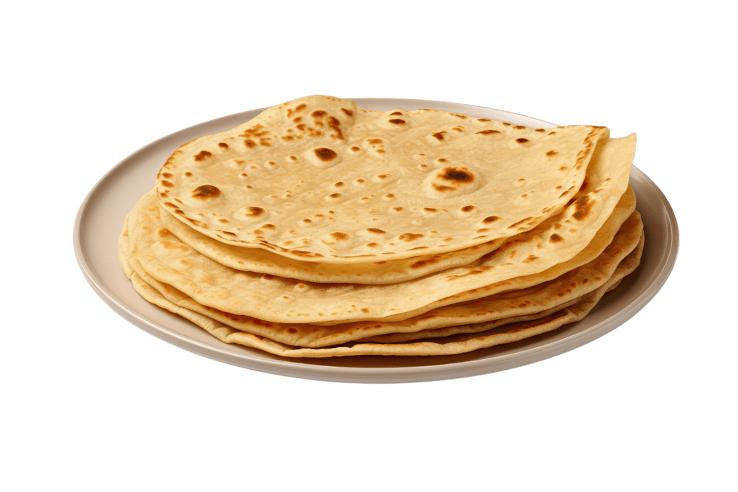 Home-Made Fresh chapatis baked