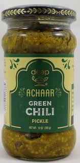 Deep Green Chilli Pickle (283 g)